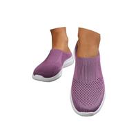Shoes Women's Summer Orthopaedic Slippers Outdoor Shoes Mesh Diabetic Slippers Back Open Clinic Work Shoes Air Cushion Sandals Non-Slip Work Shoes Trainers Summer Shoes Sports Shoes, purple, 6 UK