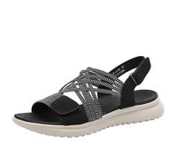 Shoes Women's with Hearts Women's Sandals Large Size Flat Sandals Flower Sandals Open Toe Outdoor Beach Leisure Sandals Health Shoes Women, black, 8 UK