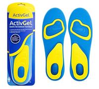SHOESOLE Activ Gel Everyday Insoles for Men, Anti Fatigue Cushioned Inserts with GelWave Technology, Shock Absorption, Arch Support, Trim to Fit Comfort for Walking (Small UK 3-6 EU 33-38)