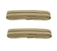 ShoeString 75cm Taupe Flat (2 Pairs) Durable 5mm Shoe Laces for casual shoes and sneakers
