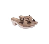 Shoetopia Comfortable Doctor Sole Heels for Women & Girls, Tan, 8 UK