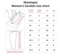 Shoetopia Women's Flat Sandals, White, 6 UK