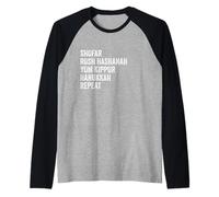 Shofar Rosh Hashanah Yom Kippur Hanukkah Repeat Jewish Elul Raglan Baseball Tee