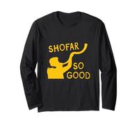 Shofar So Good Rosh Hashanah Fun Jewish New Year Apple Honey Long Sleeve T-Shirt