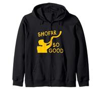 Shofar So Good Rosh Hashanah Fun Jewish New Year Apple Honey Zip Hoodie