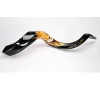 Shofar Yemenite Horn Extra Large 39-42" Painted Paint Kudu Lion of Judah
