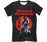 Shogun Assassin Fight Unisex T-Shirt Printed Tee Graphic Top Men White Shirt L