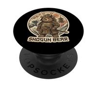 Shogun Bear Samurai Traditional Japanese Art Lover Warrior PopSockets Adhesive PopGrip