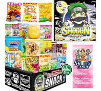 SHOGUN CANDY 40 Pcs Jpanese snacks & Japanese candy, popular DAGASHI assortment set, Japanese snack box, Japanese sweets, (NINJA BOX (gluten free)), 1.0 count
