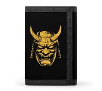 Shogun Mask Men's Wallets Minimalist Trifold Wallet Polyester Card Cases Casual Coin Purse