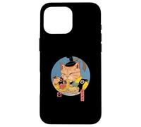 Shogun Ramen Cat Samurai Noodle Anime Art Case for iPhone 16 Pro Max