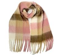 SHOHOKU Women's Large Wrap Scarf | Oversized plaid blanket cute womens scarves, Soft thick fall warm large rainbow scarf with tassels, suit cold weather