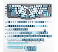 Shoko Mintcaps 173-Key Cherry Profile Doubleshot Blue Keycaps - Full Set for 60% to 100% Mechanical Keyboards