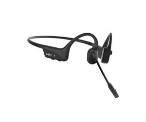 Shokz OpenComm2 UC Black USB-A Wireless Bluetooth Headset with Open-ear design and Bone Conduction technology.