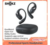 Shokz OpenFit 2+ T921 Open-Ear Bluetooth Headphones Wireless Earphones IP55 Waterproof Dual Mic Deep Bass Sport Running Headset T921 silver