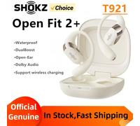 Shokz OpenFit 2+ T921 Open Hanging Ear Headsets Dolby Audio Wireless Bluetooth Earphones,DualBoost Technology AI Noise Reduction T921 silver