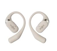 Shokz OpenFit Beige Headphones for Comfortable Running and Outdoor Activities