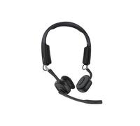 SHOKZ OpenMeet Bone Conduction Headset, Noise-Cancelling Mic, Black