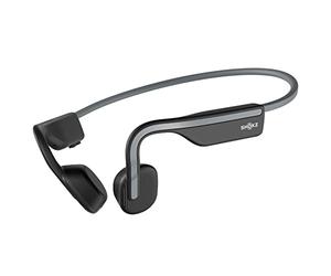 SHOKZ OpenMove Wireless Headphones, [England Athletics Recommended] Bluetooth Bone Conduction Sports Headset with Mic, 6 Hour Playtime & IP55 Waterproof for Running Workout Cycling (Grey)