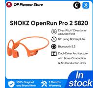 SHOKZ OpenRun Pro 2 S820 Bluetooth Earphones IP55 Waterproof Bone Conduction Headphones Music Sports Earbuds Bluetooth 5.3 Silver