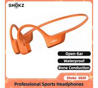 SHOKZ OpenRun Pro 2 S820 Wireless Open Ear Headset Bone Conduction 10Min Fast Charge Dual Device Connect Sweatproof for Sports S821MINI silvery
