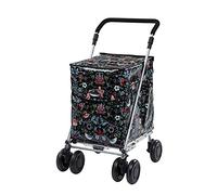 Sholley 4 Wheel Push Shopping Trolley, Strong, Well Balanced, Aids Walking, Regular 5'4" and Over (Olympia)