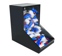 Shonmogar Dishwasher Pods Container Acrylic Dishwasher Pod Holder with Lids,Wall Acrylic Container for Dishwasher Pods Candy Laundry Pods,Clear Dishwasher Pods Container Under Sink Kitchen,Black