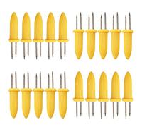 Shonye 20Pcs Corn Cob Holders, Stainless Steel Corn on the Cob Skewers, Creative Corn Cob Forks for Party/Picnic/Camping/Food Festival