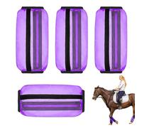 Shoofly Leggings for Horses - Protective Mesh Fly Boots Set, Lightweight Horse Leg | Breathable Guard Wraps, Adjustable Fly Sleeves, UV Blocking Covers for Stable Pasture Summer Use