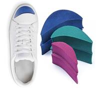 Shoolex 3 Sizes Pack Shoe fillers for Too Big Shoes Men/Women Toe Cushion Insert to Make Shoes Fit Tighter Foam Shoe Size Reducer for Sport Dress Casual High Heels and Boots, Blue, Green, Purple, 6