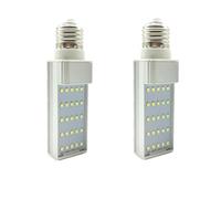 SHOORR Corn Lamp 2Pcs Led Bulbs E27 Led Corn Bulb SMD 2835 Spotlight 180 Degree Ac85 265V Horizontal Plug Light 7W Warm White