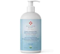 SHOOSHA Baby Sensitive Skin Body Wash & Shampoo, 8.5 oz Organic Shampoo & Baby Soap with Bonus Washcloth, Lavender Baby Wash, No Tears Baby Shampoo, Organic Body Wash & Body Soap, Newborn Essentials