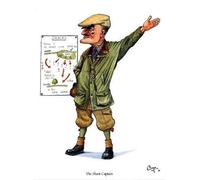 "Shoot Captain" Shooting Greeting Card by Bryn Parry