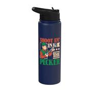 Shoot em' in the Pecker - Deer Hunter Stainless Steel Insulated Water Bottle