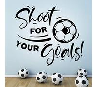 Shoot for Your Goals Football Wall Sticker Boys Mural Wallpaper Living Room murals Decal Posters Vinyl Kid Poster boy Stickers Kitchen Decor Art Accessories Walls Decals Teen bedrooms Sports Gym