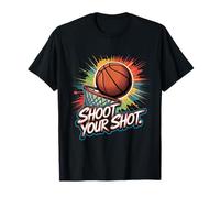 Shoot Your Shot Basketball Ball Graffiti Player Lover Splash T-Shirt