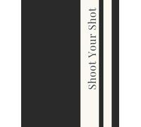 Shoot Your Shot Notebook | Azure Dusk | Dark Minimal Journal | Lined Notebook | Matte Cover
