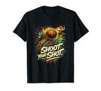 Shoot Your Shot Watercolor Basketball Ball Graffiti Splash T-Shirt