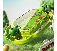 Shooter Toy & Dinosaur Pinball Machine Set, 2-Player Interactive Board Games with Marbles, Family Strategy Game for Kids Party Gift