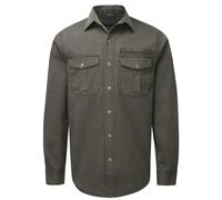 ShooterKing Forest Shirt Brown Pop button and cuffs, Partial mesh interior