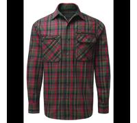 ShooterKing Greenland Shirt Red Suede pop button cuffs, front