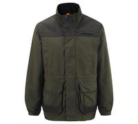 ShooterKing Hardwoods Jacket Dark Olive/Brown Shoottex membrane, YKK double sl