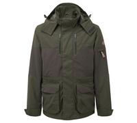 ShooterKing Highland Jacket Dark Olive/Brown Shoottex membrane, YKK double sli