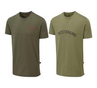 ShooterKing OUTLANDER T SHIRT 2 PK OLIV.GRN/SPR.GRN Highly breathable, 100% Br