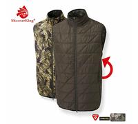 ShooterKing Huntflex Reversible Vest Brown Olive/Forest Mist Extremely lightwe