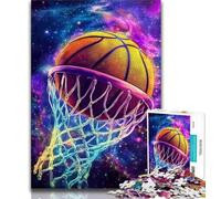 Shooting Basketball 1000 Piece Jigsaw Puzzles for Teenagers Gifts,Help The Brain Exercise Addictive Toys to Cultivate Patience Suitable for Couples (38x26cm)