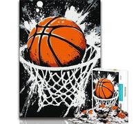 Shooting Basketball Jigsaw Puzzles for Adults 1000,Staycation Kill Time Every Piece Is Unique - Challenging Family Fun Game (38x26cm)