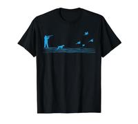 Shooting Ringneck Pheasant Bird Graphic Value Graphic T-Shirt, Men, Black, L