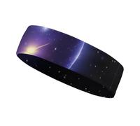 Shooting Star Heart Headbands for Women & Men Sports Headband, Fits All Head Sizes, Ultra Absorbent & Non-Slip Sweatband for Running, Yoga, Gym