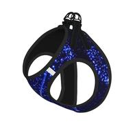 Shooting Star Heart Print Adjustable Harness Leash Set For Cats And Dogs, Soft Breathable Kitten Puppy Mesh Vest With Reflective Design, Escape-Proof Lead For Small Pets Walking Training